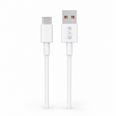 EXE 67W USB-A to Type-C Hızlı Şarj ve Data Kablosu Beyaz