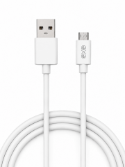 EXE Micro USB Hızlı Şarj ve Data Kablosu 3A 2 Metre Beyaz