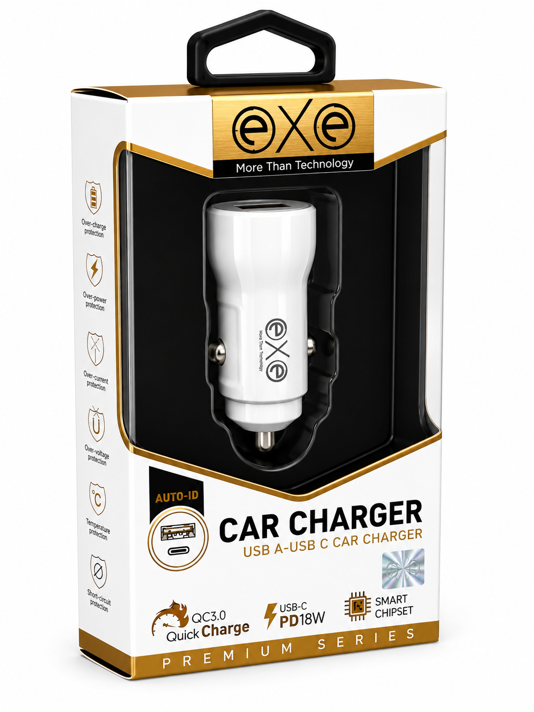 EXE 38W Hızlı Araç Şarj Cihazı Kablolu