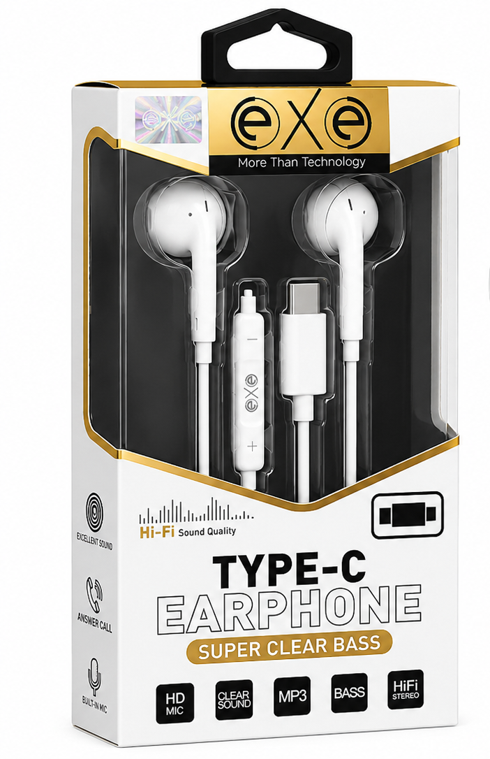 EXE Type-C Mikrofonlu Kulak İçi Kulaklık