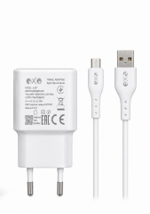 EXE E-307 2.1A USB Seyahat Şarj Adaptörü Micro USB Kablolu